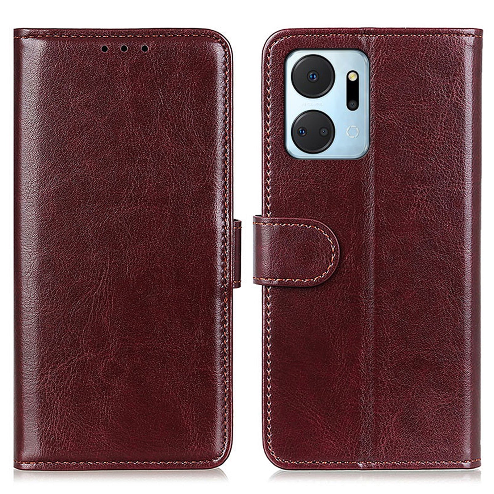 For Honor X7a 5G Cell Phone Case Stand Wallet PU Leather Crazy Horse Texture Phone Cover For Honor X7a 5G Cell Phone Case Stand Wallet PU Leather Crazy Horse Texture Phone Cover